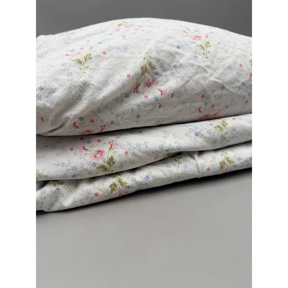 Lauren Ralph Lauren Porcelain Maisy King Sheets Flat Fitted Floral Cotton